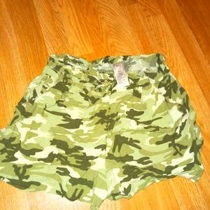 Justice Girls Camo Shorts Size 24 Plus